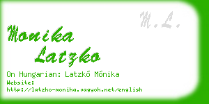 monika latzko business card